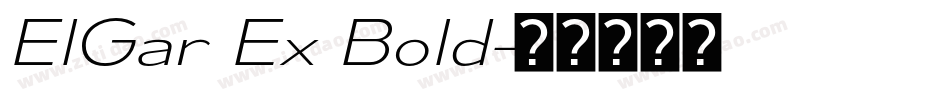 ElGar Ex Bold字体转换